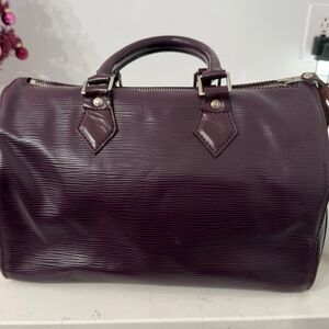 Louis Vuitton Purple Duffel Bag